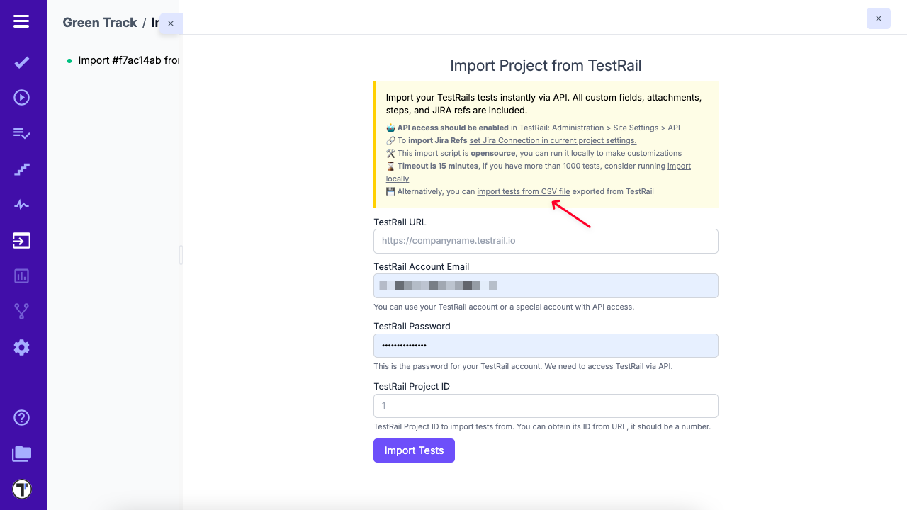 image Import from CSV file